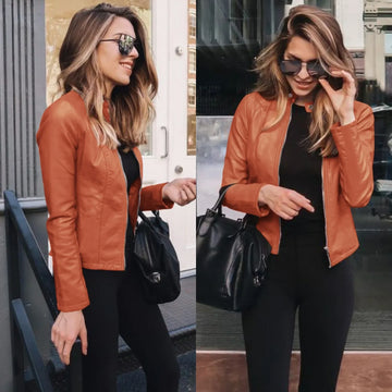 Leather Jacket Top Suit Jacket Twirly Threads