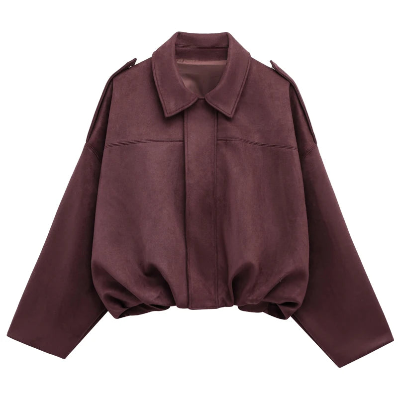 Bomber Jacket Sleeve Suede Jacket Twirly Threads