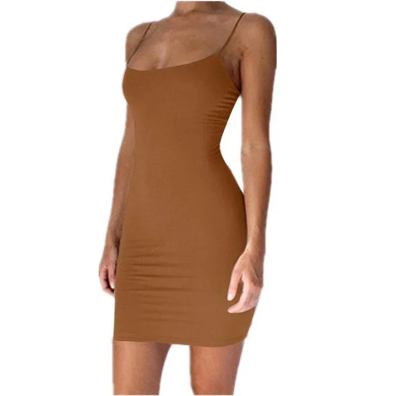 Spaghetti Strap Mini Dress Twirly Threads