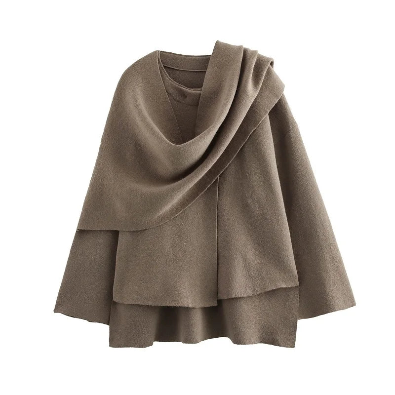 Plush Winter Coats Asymmetric Scarf Demi Twirly Threads