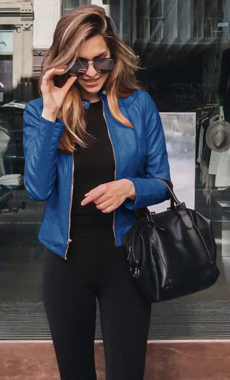 Leather Jacket Top Suit Jacket Twirly Threads