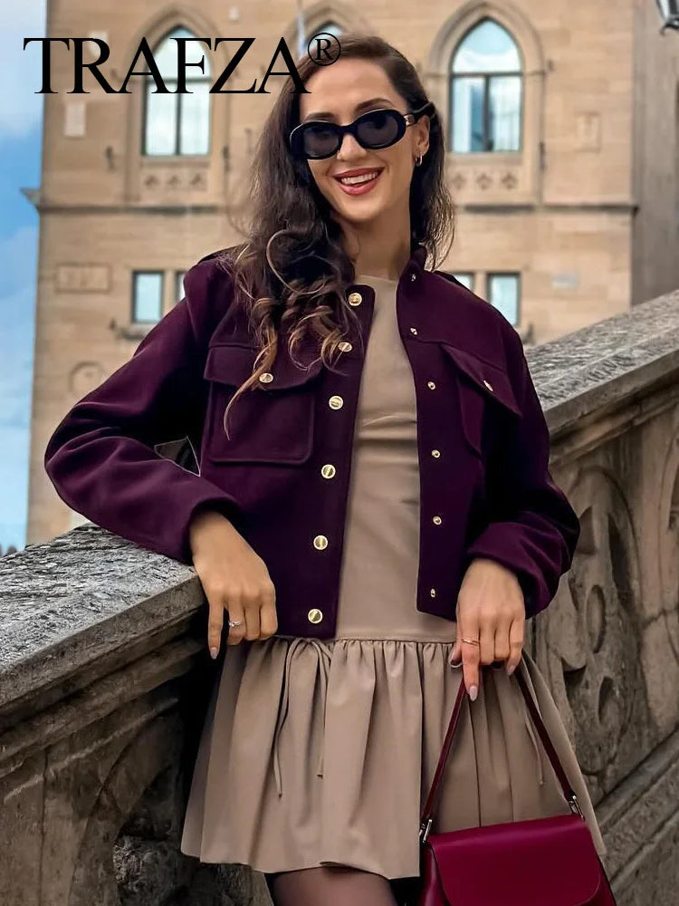 Soft Tweed Bomber Jacket Twirly Threads