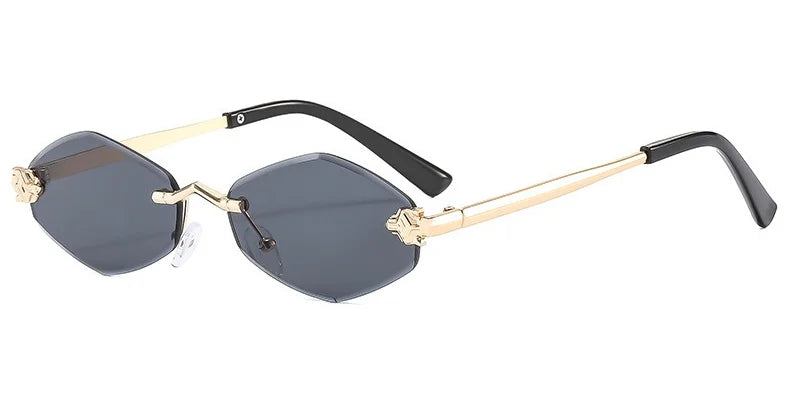 Frameless Rhombus Women's Sunglasses Twirly Threads