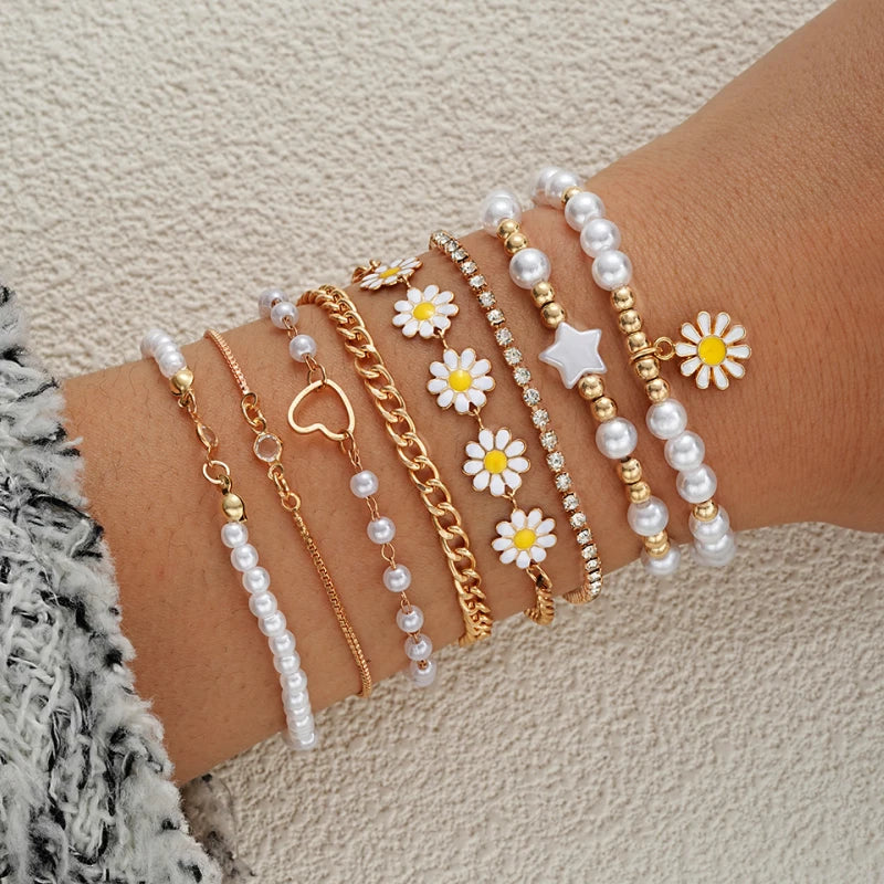 Vintage Bohemian Bracelet Set Twirly Threads