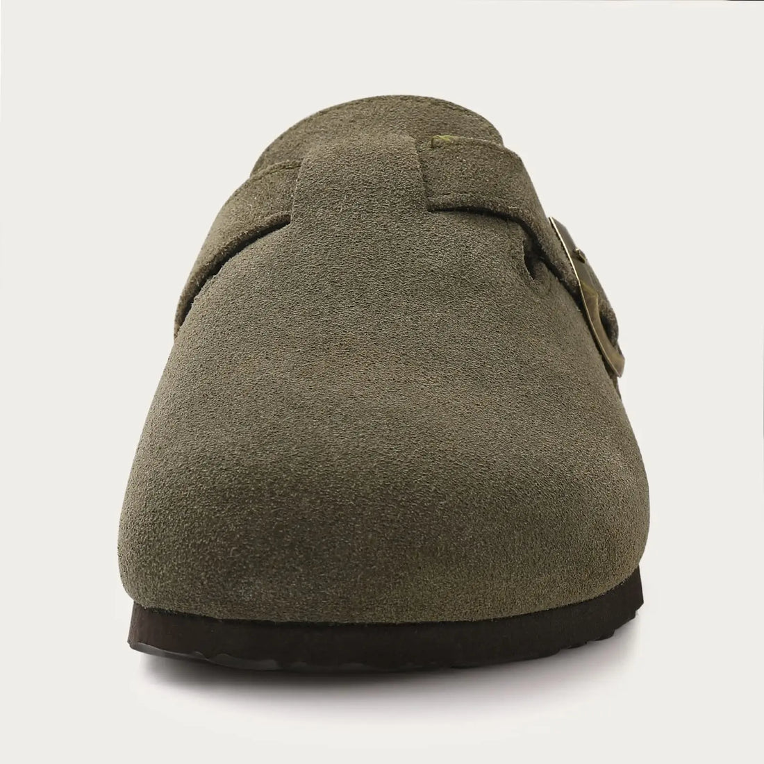 Suede Clogs for Women Men Mules Cork Footbed Sandals Twirly Threads