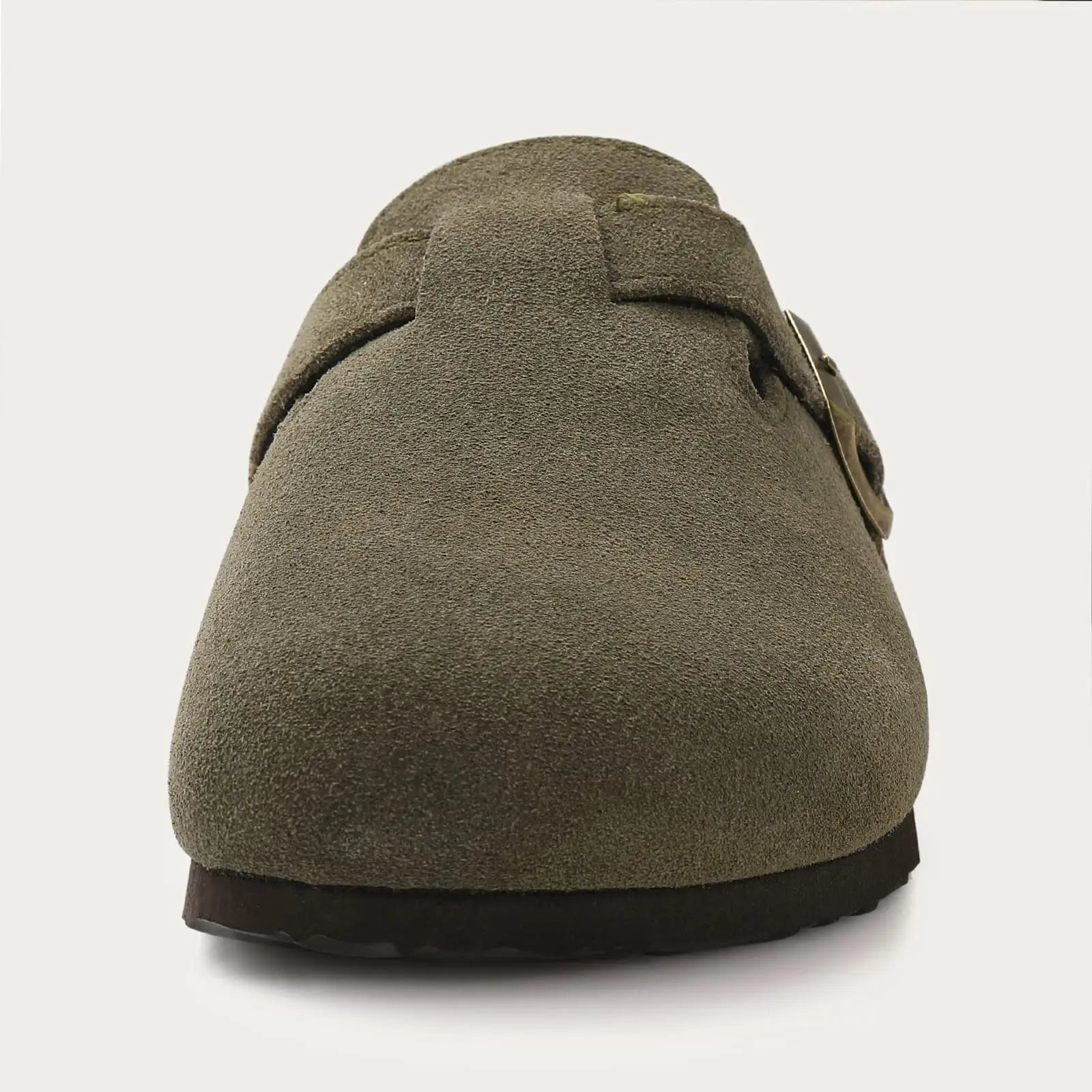 Suede Clogs for Women Men Mules Cork Footbed Sandals Twirly Threads
