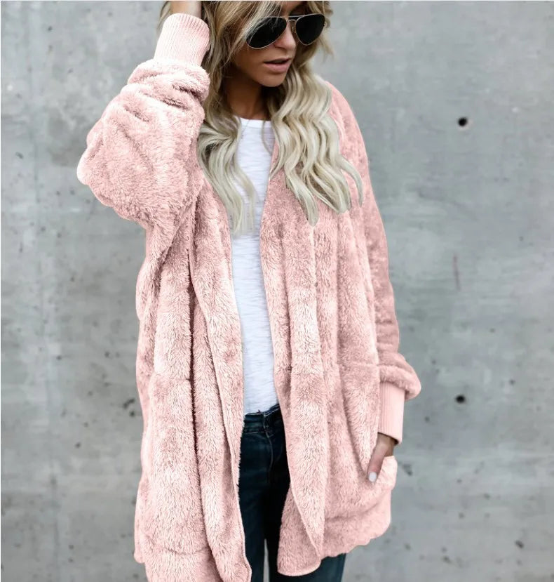 Autumn Winter Double Fleece Cardigan Twirly Threads