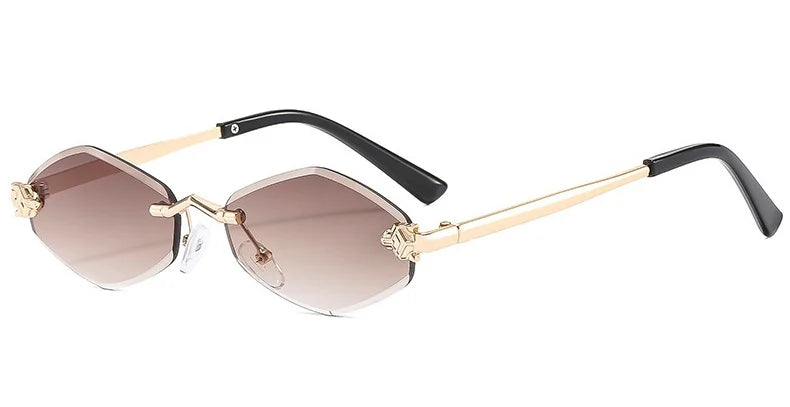 Frameless Rhombus Women's Sunglasses Twirly Threads