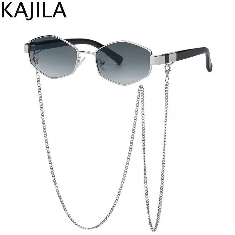 Sexy Small Frame Hexagon Sunglasses Twirly Threads