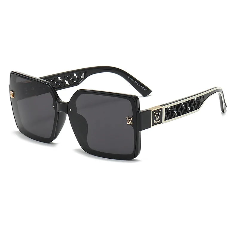 Classic Sunglasses Square Unisex UV400 Shades Twirly Threads