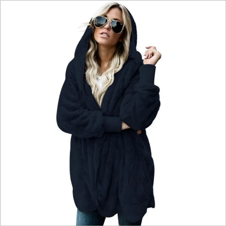 Autumn Winter Double Fleece Cardigan Twirly Threads