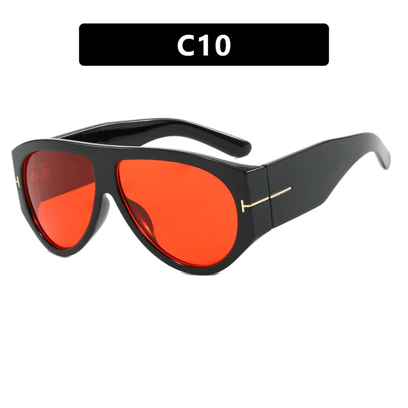 Vintage Oval Shape Sunglasses Twirly Threads