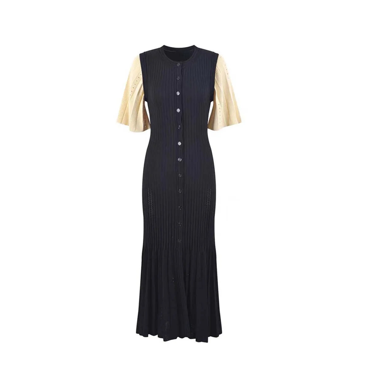 French Slimming Knitted Mermaid Dress Twirly Threads