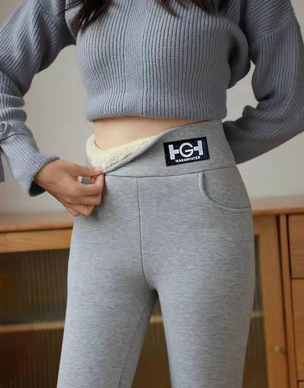 Lamb wool Hight Waist Fleece Butt Lift Leggings Twirly Threads