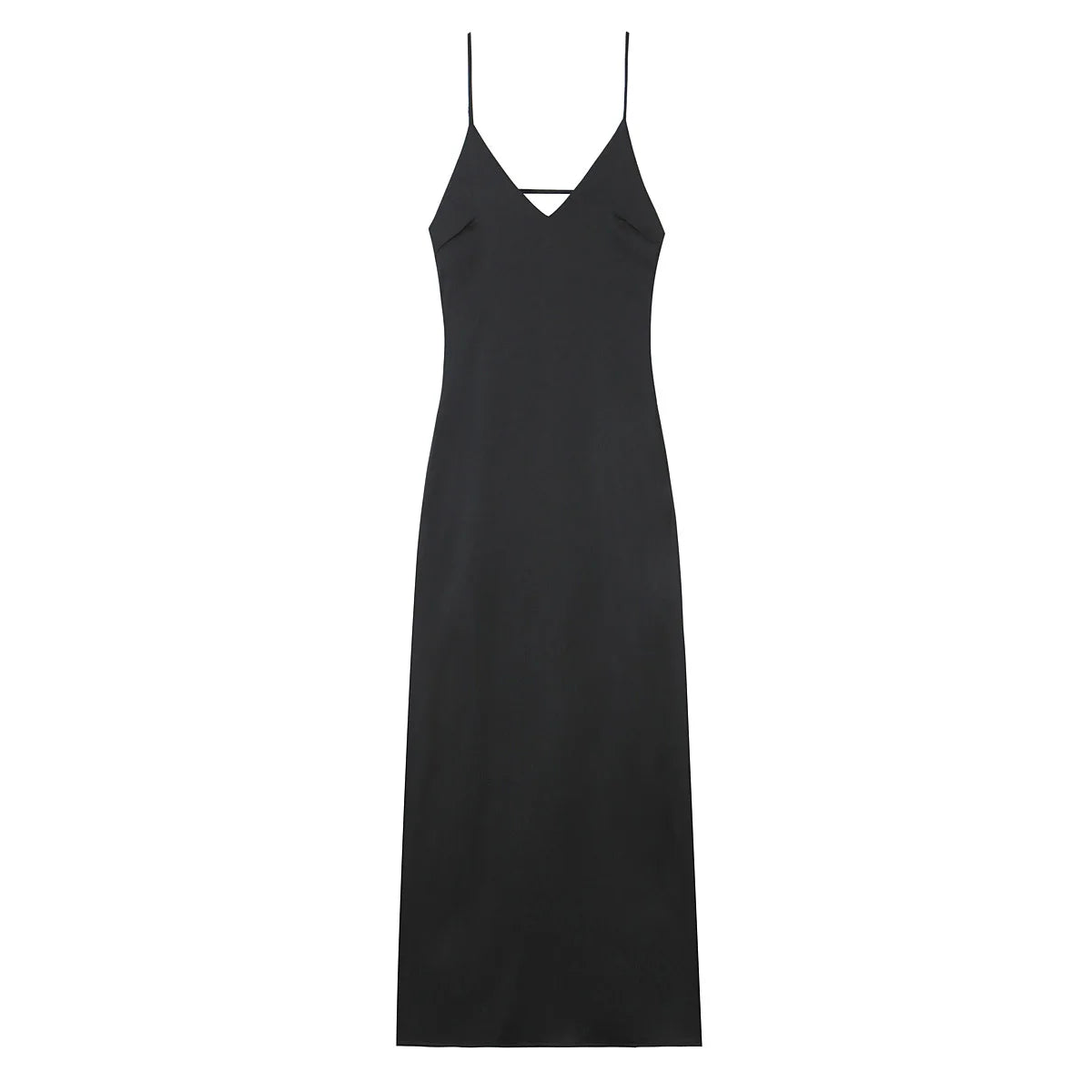 Yellow Stain V Neck Sling Dress Twirly Threads