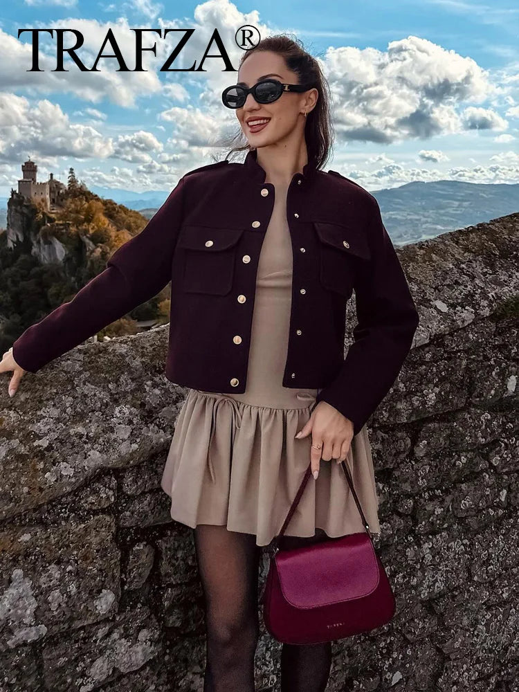 Soft Tweed Bomber Jacket Twirly Threads
