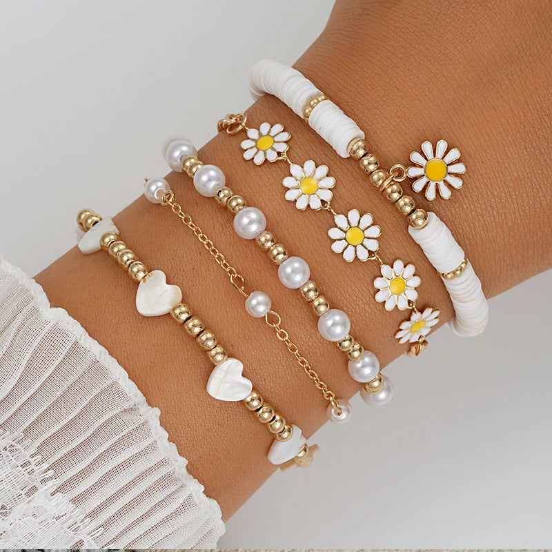 Vintage Bohemian Bracelet Set Twirly Threads