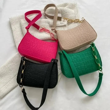 Retro Gentle Temperament Small Square Bag Twirly Threads