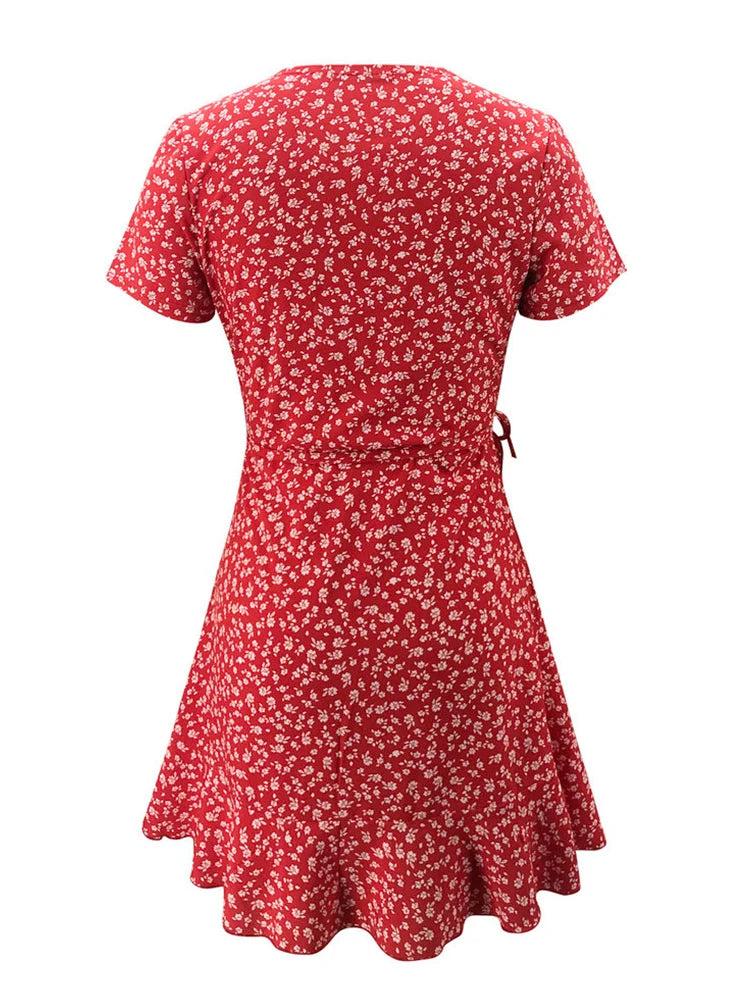 Women’s Floral A-Line Dress Twirly Threads