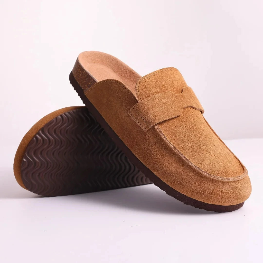 Cork Suede Mules Slippers Women & Men Clogs Twirly Threads