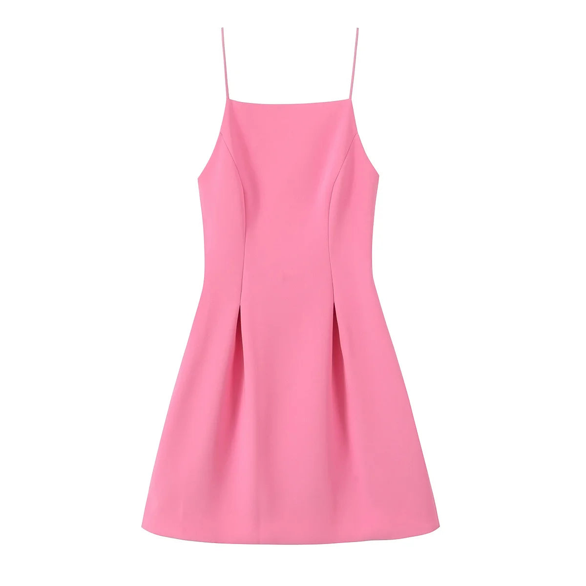 Pink Spaghetti Strap Dress Twirly Threads