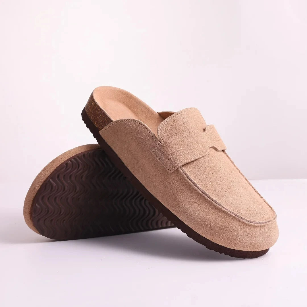 Cork Suede Mules Slippers Women & Men Clogs Twirly Threads