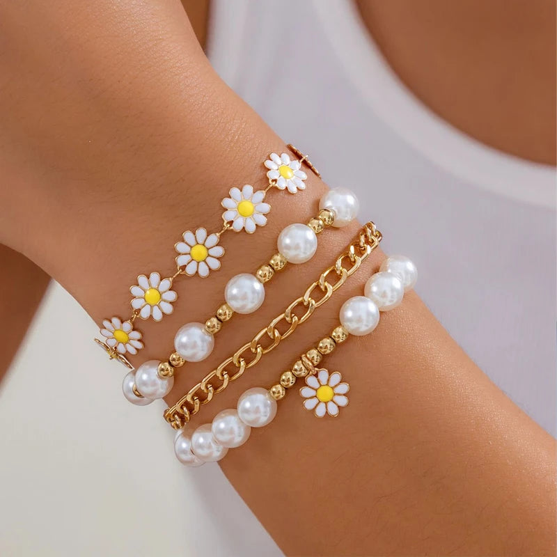 Vintage Bohemian Bracelet Set Twirly Threads