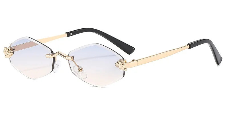 Frameless Rhombus Women's Sunglasses Twirly Threads