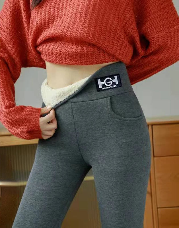 Lamb wool Hight Waist Fleece Butt Lift Leggings Twirly Threads