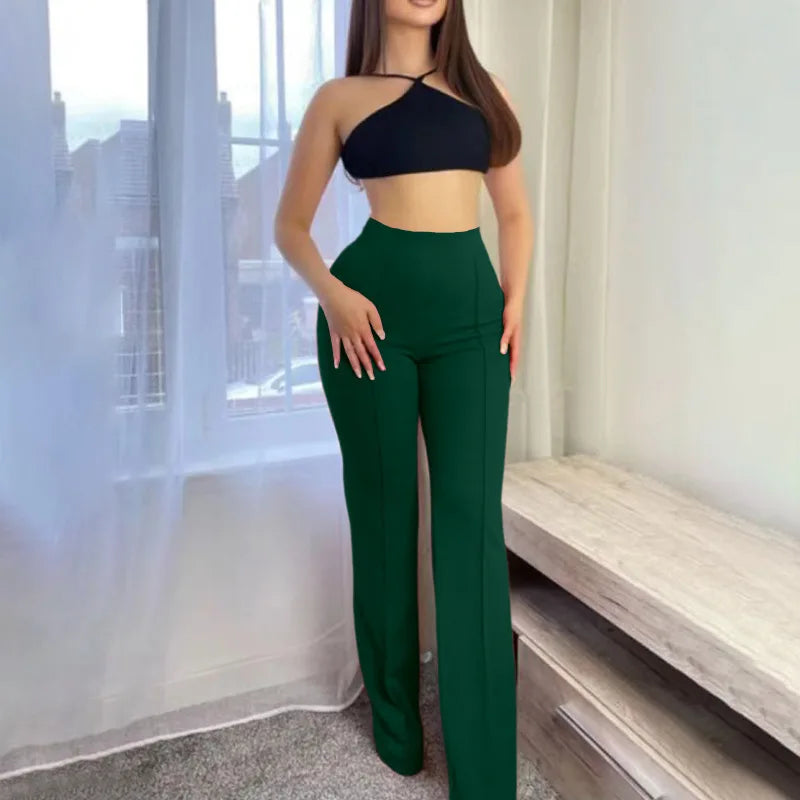 Women's Slim Bell-Bottoms Trousers Twirly Threads