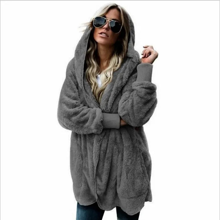 Autumn Winter Double Fleece Cardigan Twirly Threads