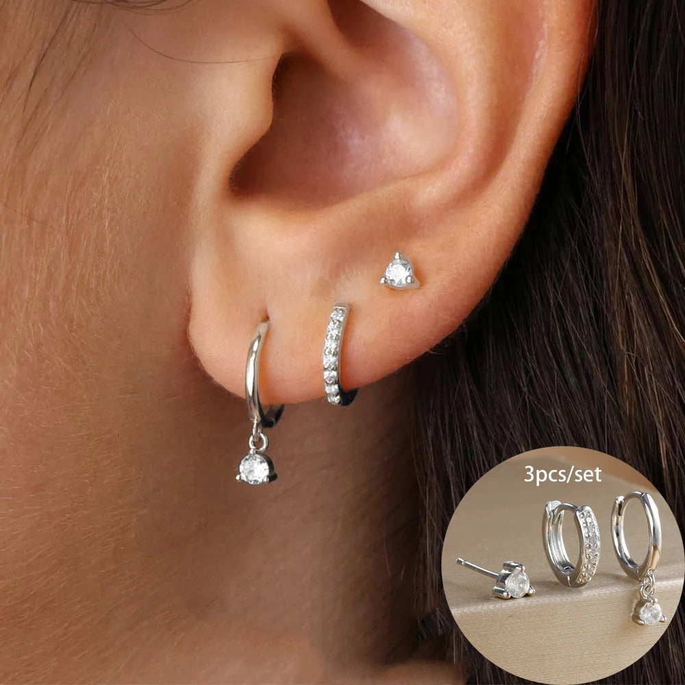 Round Star Drop Earrings Twirly Threads