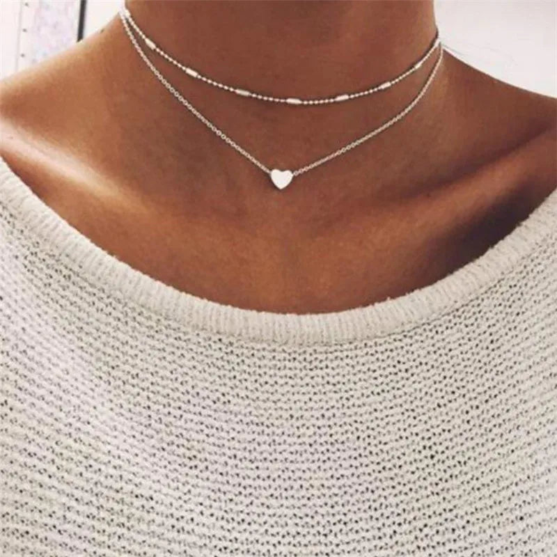 Simple Pearl Beads Necklace Twirly Threads
