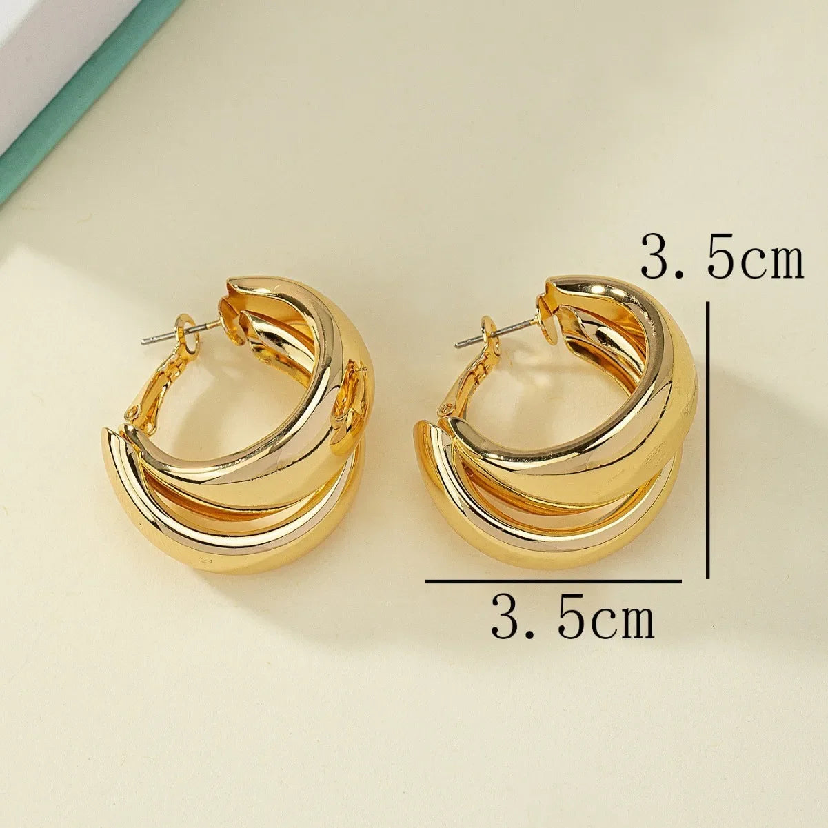 Hoop Earrings Twirly Threads