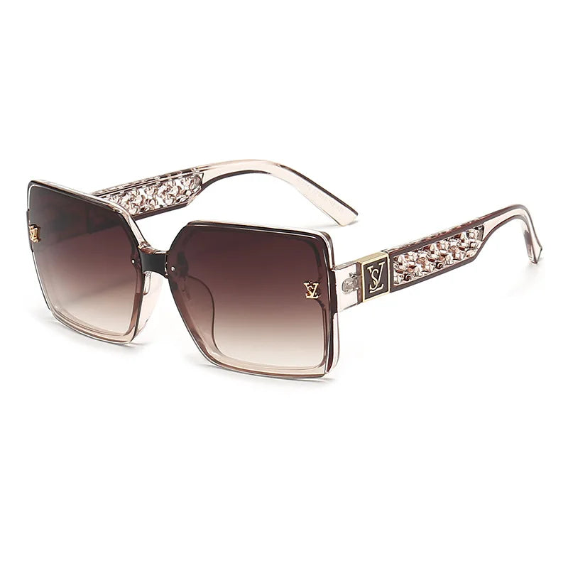 Classic Sunglasses Square Unisex UV400 Shades Twirly Threads