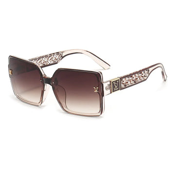 Classic Sunglasses Square Unisex UV400 Shades Twirly Threads