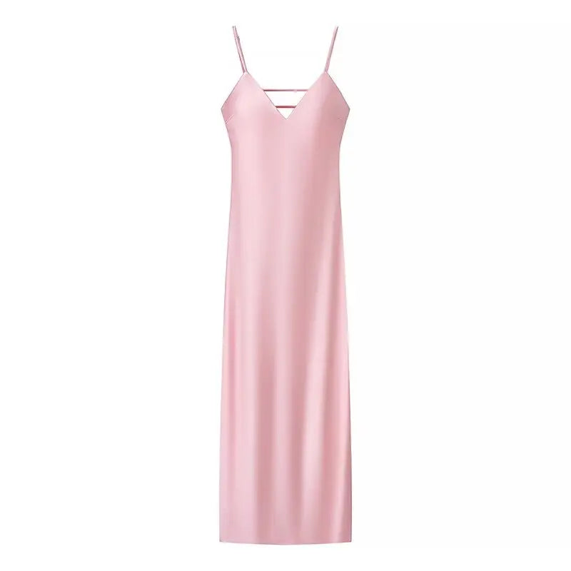 Yellow Stain V Neck Sling Dress Twirly Threads