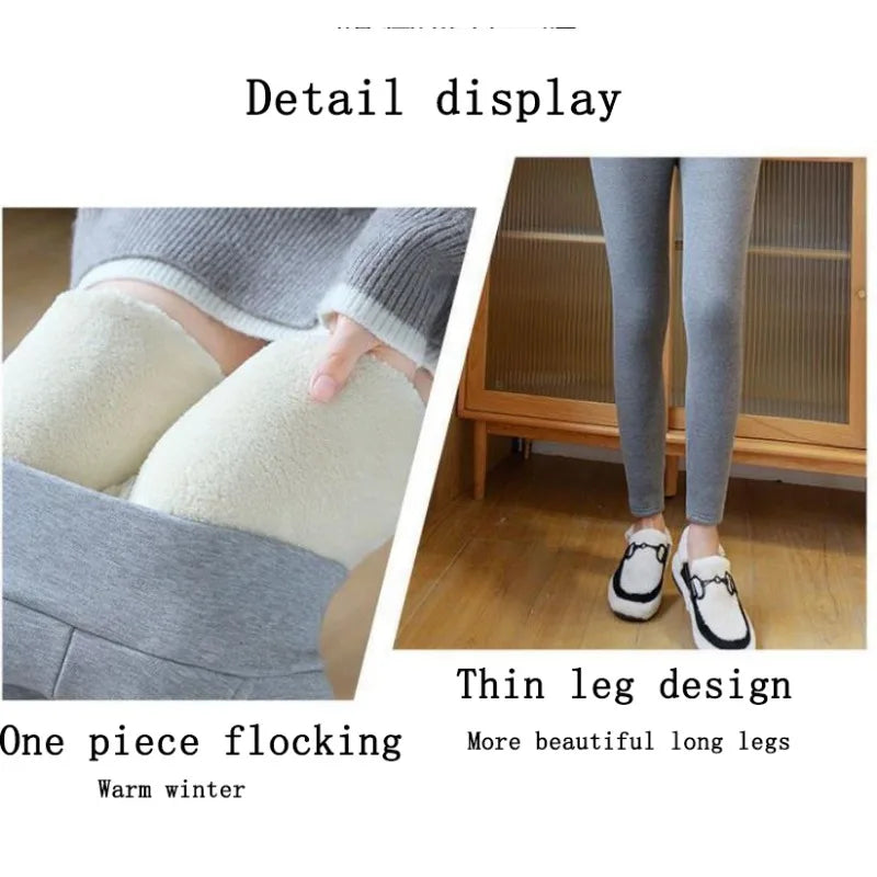 Lamb wool Hight Waist Fleece Butt Lift Leggings Twirly Threads