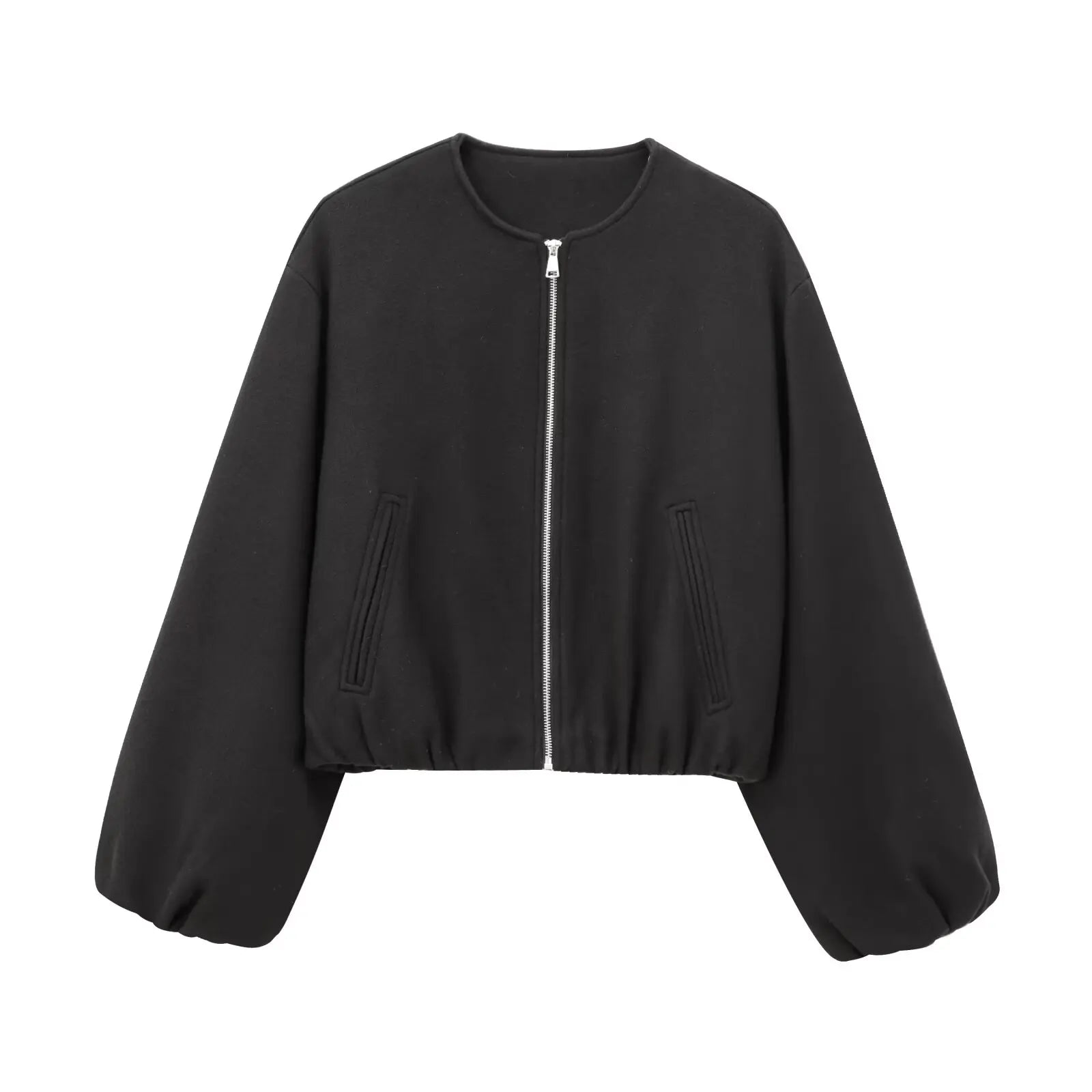 Red Zipper Bomber Jackets Twirly Threads