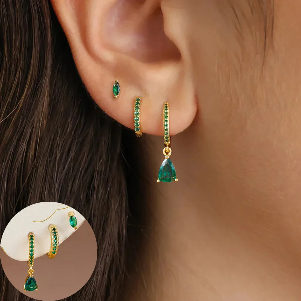 Round Star Drop Earrings Twirly Threads